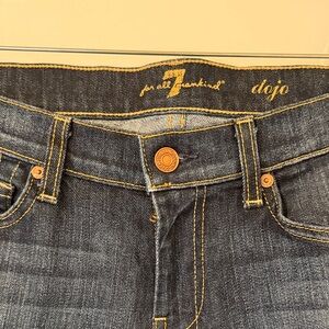 7 For All Mankind Indigo Wide Leg Jeans